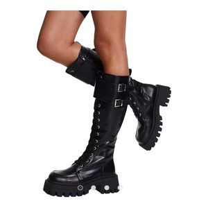 ASOS Black Combat & Moto Boots